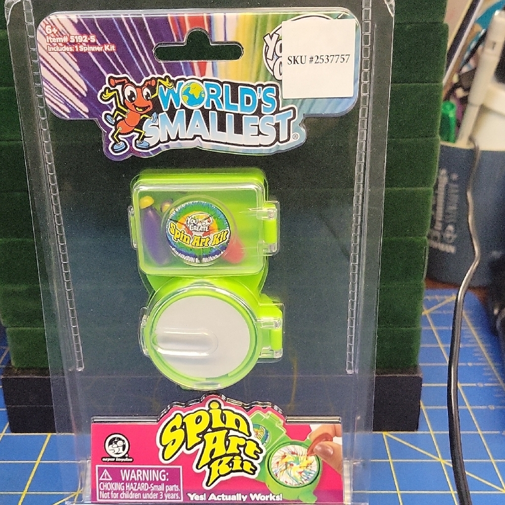 World's Smallest Spin Art Kit New Sealed Package